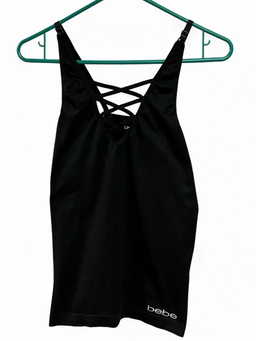 Bebe Shapewear Cami Tank Top Black Size Large